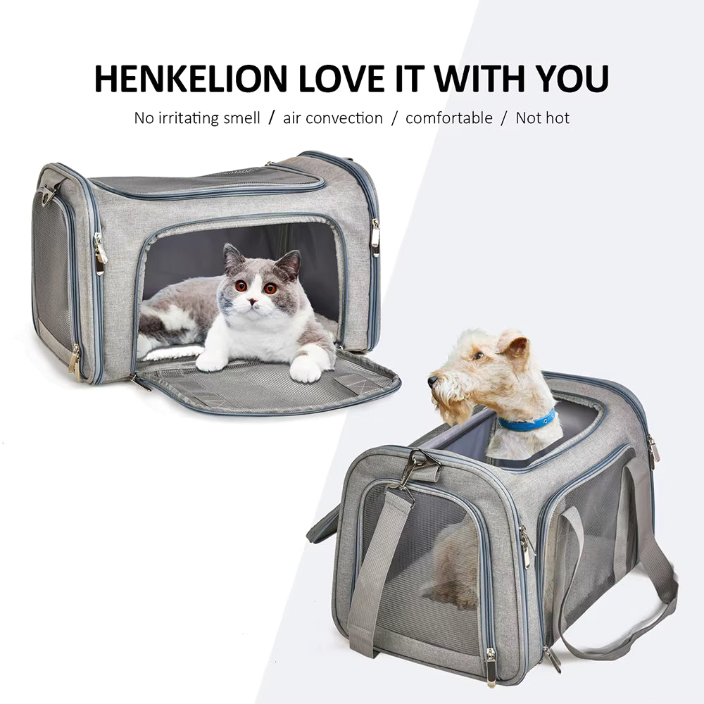 Foldable Pet Carrier Bag — Cabin Approved for Cats & Small Dogs