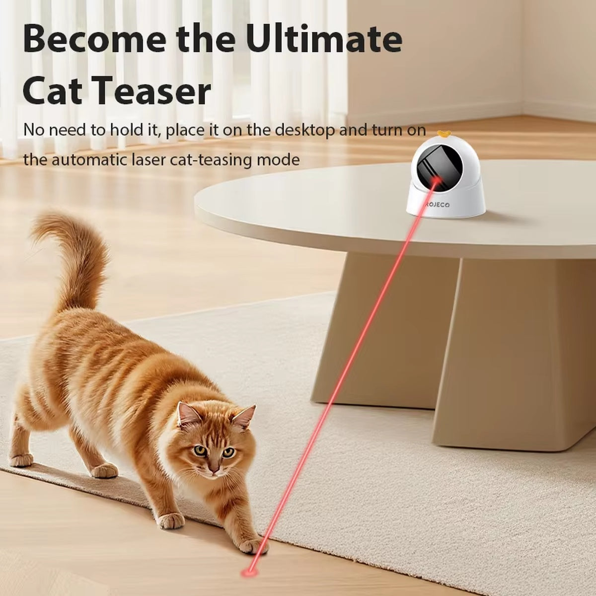 Automatic Laser Cat Toy — 360° Interactive Exercise & Stimulation